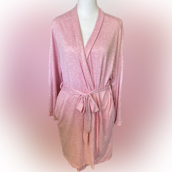 NWOT PJ Couture Pink Rosé All Day Robe Size S/M - Picture 2 of 5